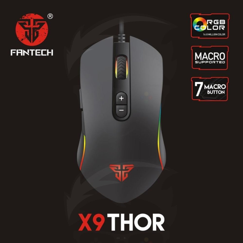 Fantech X9 Thor Macro Rgb Gaming Mouse Fantech X9 Thor Macro Rgb Gaming Mouse